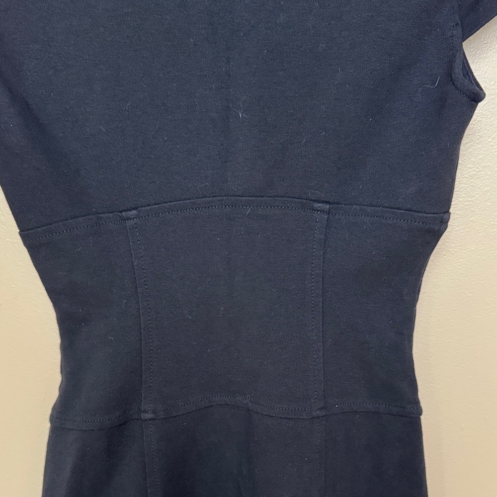 Diane von Furstenberg Elegant Black Cap Sleeve A Line Dress sz 2 good condition - Picture 5 of 10